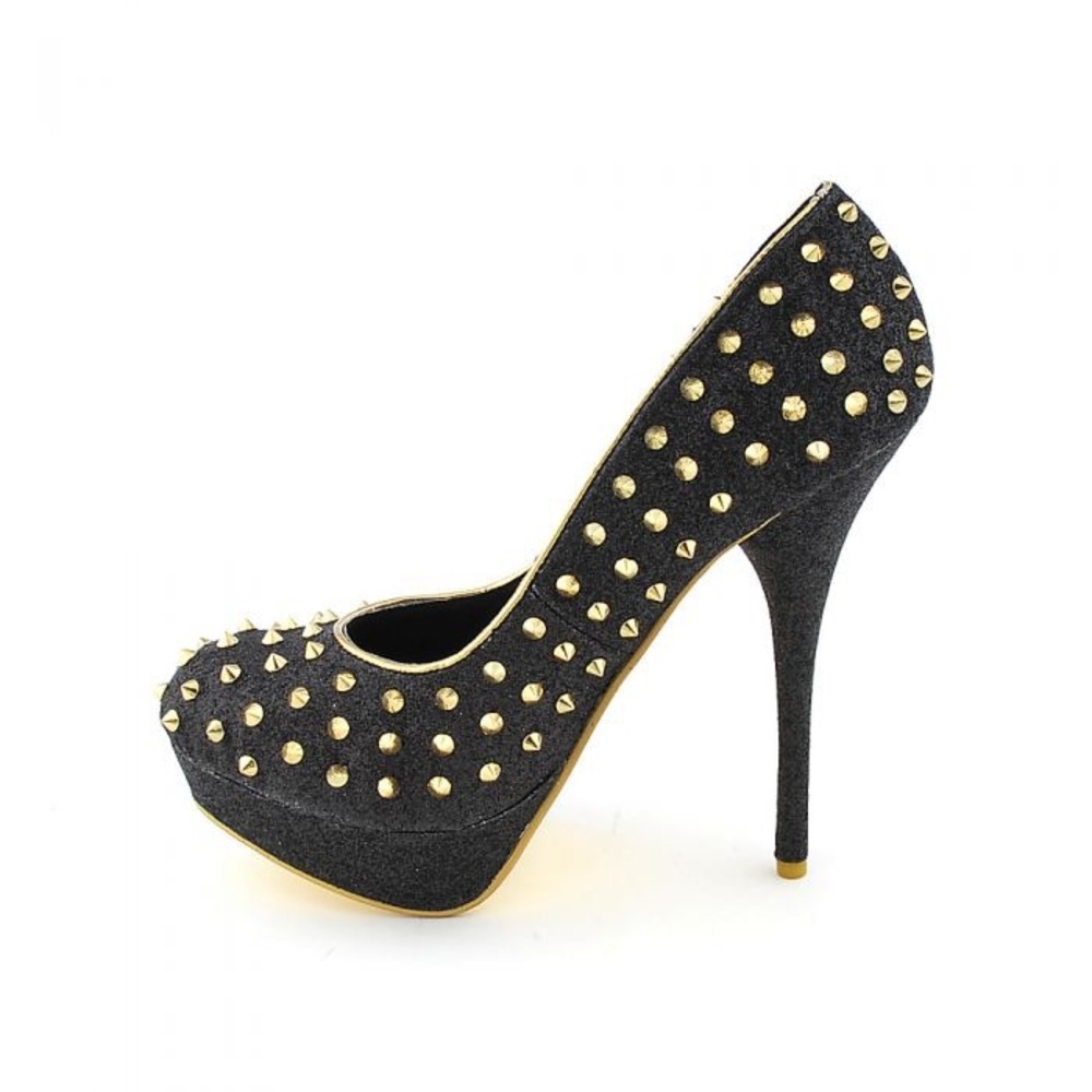 Shiekh Heels Flora Black Gold